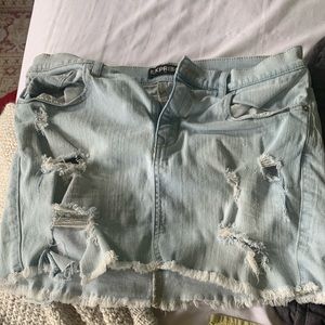 Express jean skirt